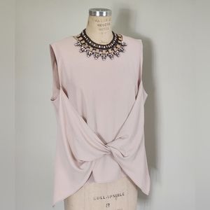 NWOT ZARA front tie knot top